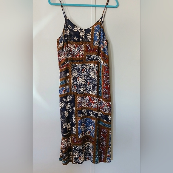 Umgee Sleeveless Floral Patchwork Midi Dress - Picture 11 of 14